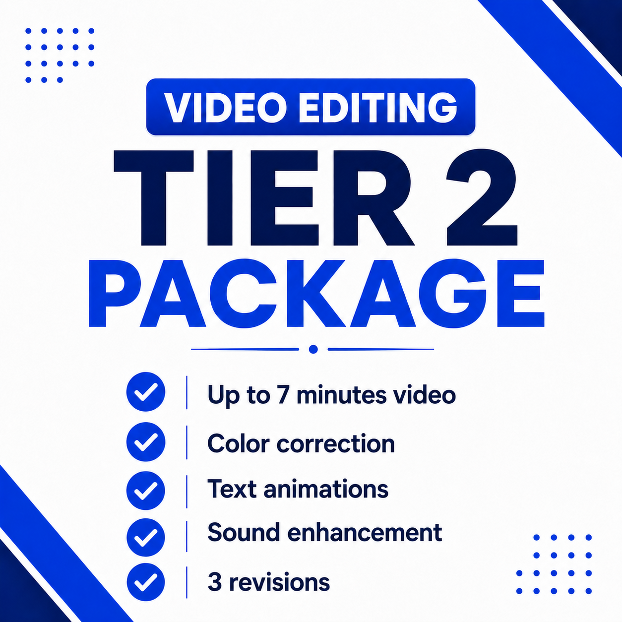 Video Editing (Tier 2)