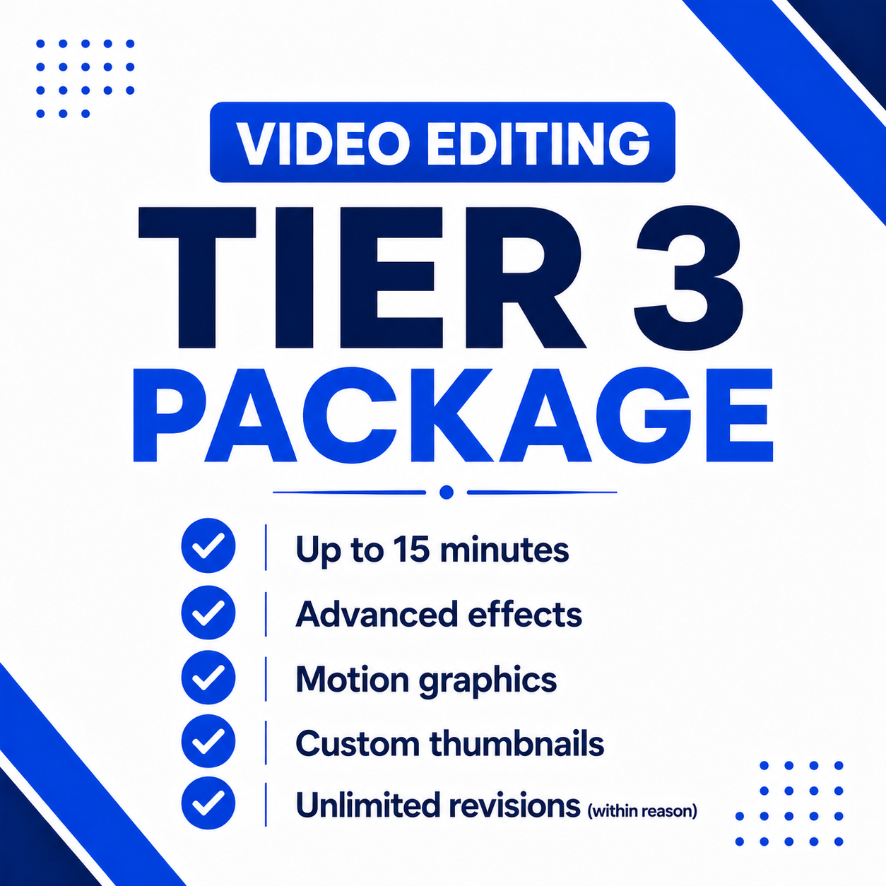 Video Editing (Tier 3)