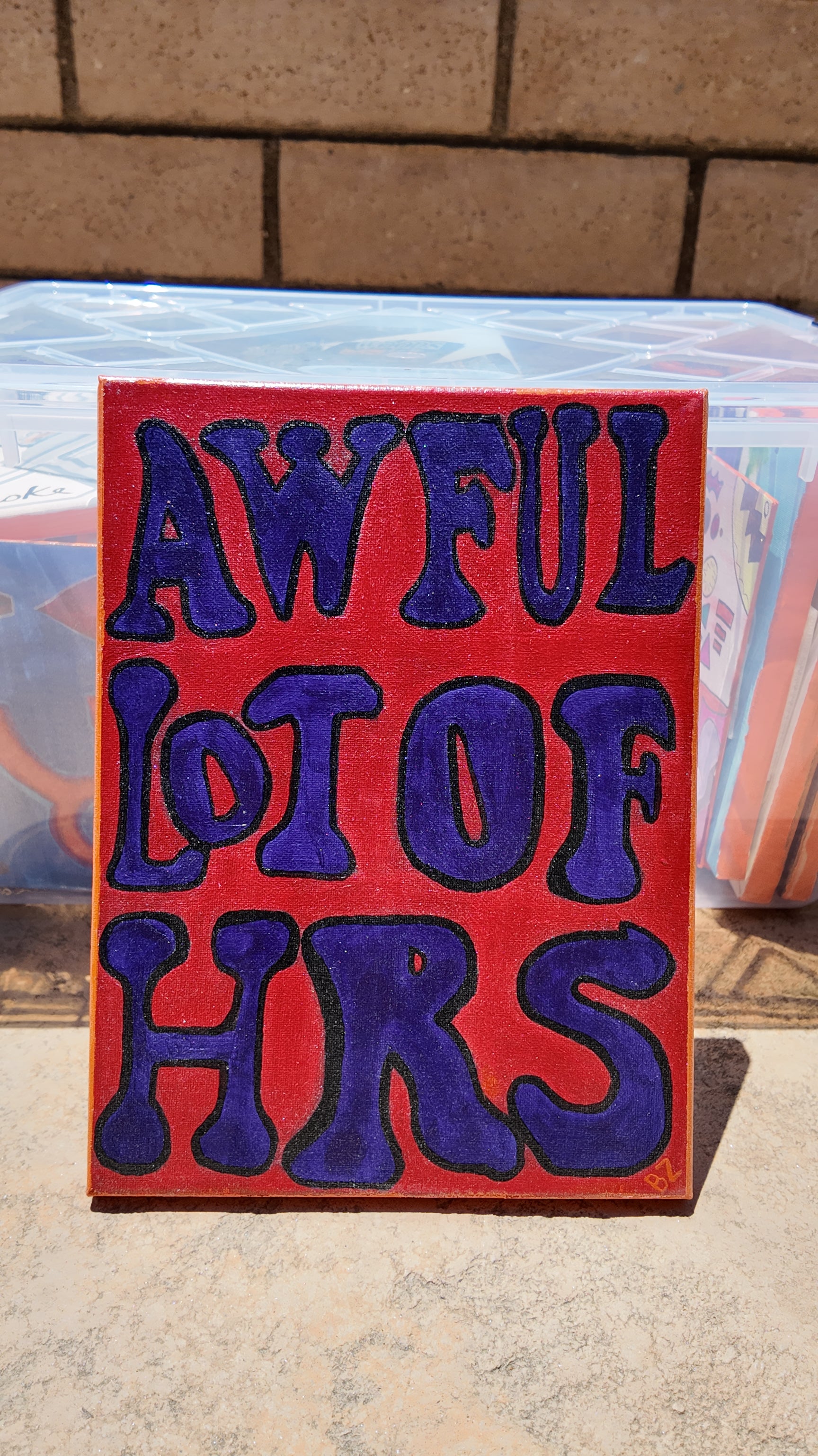 AWFUL LOT OF HRS (Canvas)