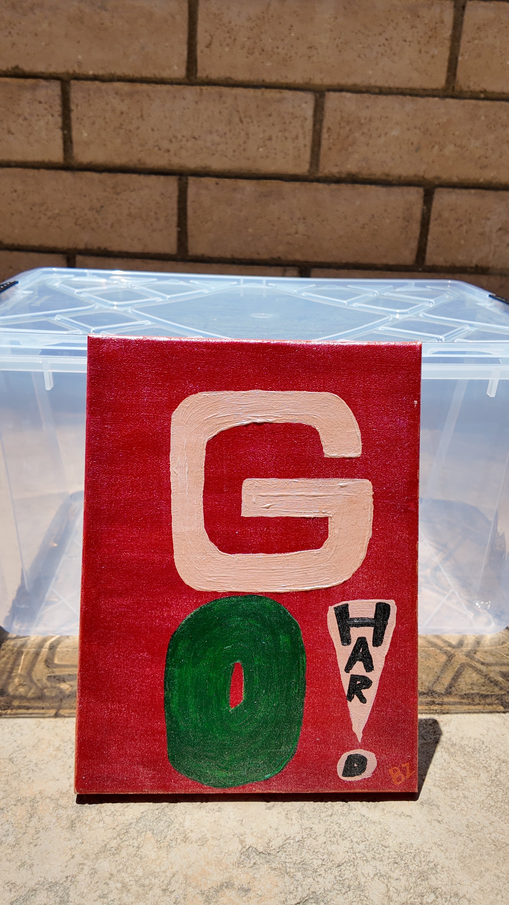 Go Hard! (Canvas)